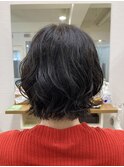 コテ巻きパーマ