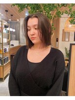 肩につかないラインボブ