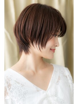 カバーヘア ブリス 川口(COVER HAIR bliss) □艶感ダークグレージュマニッシュショート304川口30代40代50代