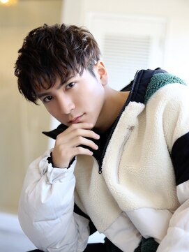 メンズカット バイ ソイクフ(メンズカット by SOY-KUFU) MEN'SHAIRアッシュブラックベリーショート