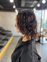 ソイクフ(SOY KUFU)&nbsp;20代30代40代大人可愛い 魅力倍増カールセミディダークアッシュ