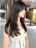 シティ(CITY) 韓国風レイヤーカット レイヤーロング ストレート 黒髪 ウルフ