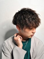 ヒロ銀座 バーバーショップ 札幌本店(HIRO GINZA BARBER SHOP)&nbsp;メンズショートビジネスツーブロックセンターパートフェード