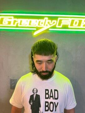 グリーディーフォックス 代々木(Greedy FOX) 波巻き/ハイライト/マッシュパーマ/ウルフ[シェービング]