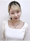 韓国ヘア　ケンニプモリ　ポニーテール