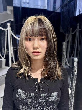 オンザ(ONTHE) 【ダークブラウン×ブロンド】コントラストデザインカラー