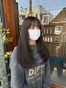 キュオンシア(CUEON. ciea) 顔まわりレイヤー×柔らかブラウン