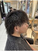 ツイトスパイラルパーマ　縦落ちツイスト　ウルフパーマ　波巻き
