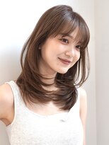 ロンドアンメゾン 原宿(Lond un Maison.)&nbsp;くびれヘア/アプリコットオレンジ/ハイライトカラー/ミディアム