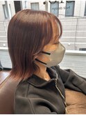 サイドバングで顔周り可愛く！