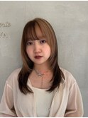 ◎デザインカラー◎顔周りレイヤー髪質改善