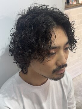 アムリタ(AMRITA) メンズボブ×スパイラルパーマ＿シオン