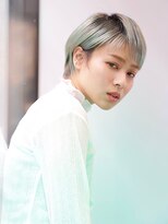 エムスラッシュ 横浜元町店(M.SLASH)&nbsp;■モード/ハイライト/ミントベージュ/耳だしショート/元町13-5