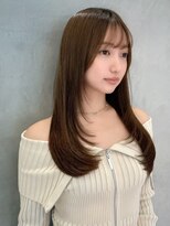 ルームバイシー 新宿(Loom. by Sea)&nbsp;ココアベージュ×レイヤー[小顔/黒髪/オリーブグレー]