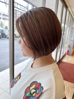 シンク 豊中店(sync) ショートボブ/ハイライト/白髪ぼかし