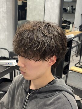 アビー(ABEY) シャドウパーマ/マッシュ/ブラウンカラー