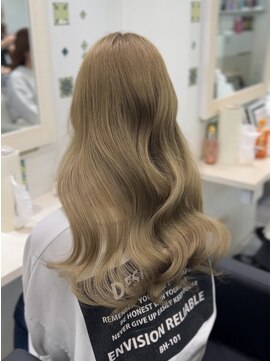 ラピス 池袋(Lapis) オリーブベージュ/髪質改善/ブリーチ/シールエクステ