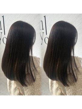 ミヨン 京橋店(miyon) 【miyon】韓国レイヤーカット×暗髪カラー×髪質改善