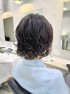 ビブ(VIV) 大人美人丸みショートボブパーマヘア川崎20代30代40代