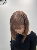 イメチェン/ピンクベージュ/アンブレラカラー/前髪【千葉駅】