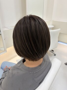 ドロップ 大人ハイライトカラー×グレージュ