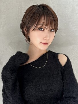 ロンドエニカ 大宮(Lond enika) クールショート/ピンクベージュ/カーテンバング/顔周りカット