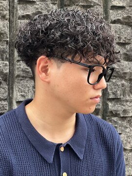 エルマーク 神戸元町(L-MARK) 波巻きツイスパ/サーフカール/メンズ/men's/フェザーパーマ/眉毛