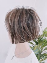 アナザヘアー なんば 高島屋前店(ANAZA hair)&nbsp;前下がりボブ＆ハイライトグレージュ♪大人可愛い30代40代