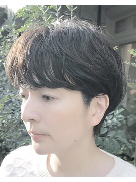 ヘアーアンドメイク グリーン(hair&make green) くせ毛風ニュアンスショート【東十条/王子/赤羽/エヌドット】