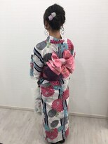 リッシュ 都賀店(Lish) 甘め帯アレンジの浴衣スタイル