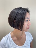 アース 三ツ境店(HAIR&MAKE EARTH) ショートボブ×前髪なし