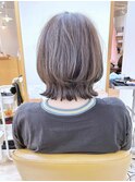 【morio成増 芹澤】ミディアムくびれボブ 髪質改善カラー