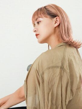 テトテ 天王寺店(tetote) 【tetote天王寺店】外ハネボブ 透明感 プラチナベージュ