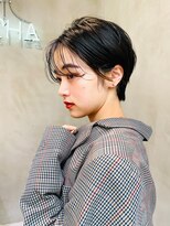 メーヴェ(Mowen) mowen 南堀江 くびれショート×グレージュ×艶髪