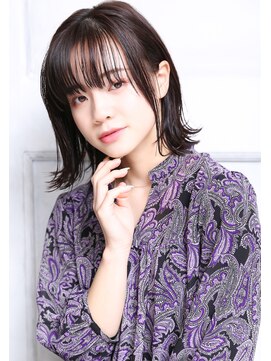 クラッチ 名古屋(CLUTCH) 大人可愛い小顔美髪ツヤ髪ナチュラルボブ外ハネワンカールA2