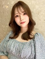 ルームバイシー 新宿(Loom. by Sea)&nbsp;韓国風前髪/シルキーベージュ/グレージュカラー/斜めバング