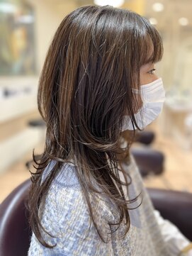 バサ 久米川店(BASSA) 大人ロングウルフレイヤー/質感再整カラー