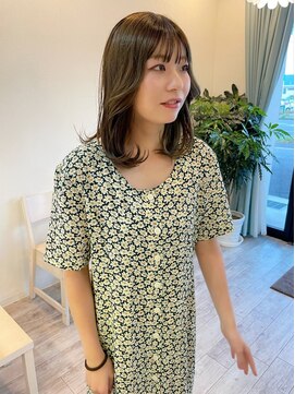 ウル(uLu.) 【韓国ヘア】ブリーチなし/オリーブカラー/くびれヘア/