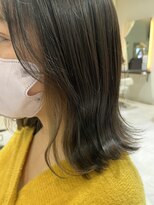 アメイジングヘアー 美沢店(AMAZING HAIR) イヤリングカラー/オリーブベージュ/外はねミディアム