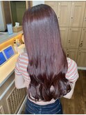 ブリーチなし艶髪ピンクベージュ江坂美容室