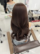 ハピネス 梅田茶屋町店(HAPPINESS)&nbsp;韓国ヘア/レイヤーロング/髪質改善/ブリーチなし/ベージュ