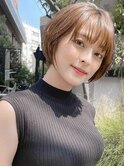 ★丸みショートボブパーマ大人ショートカット上手い20代30代40代