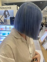 レム 泉中央店(L.E.M)&nbsp;ペールブルー×ボブ