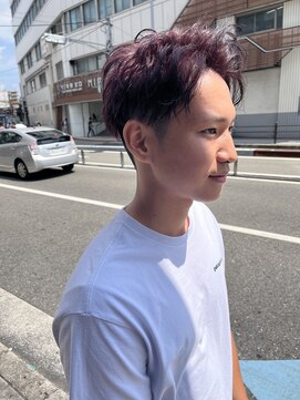 アヴァンス 天王寺店(AVANCE.) 【メンズ特化】メンズハイトーン×ワインレッドカラー