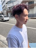 【メンズ特化】メンズハイトーン×ワインレッドカラー