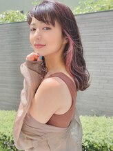 テラフィールファイン(terafeel fine) ワンポイントカラー×ゆるカール