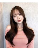 〇韓国風前髪×レイヤーカット