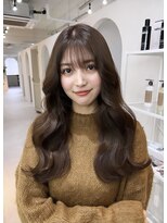 ジーナ 渋谷神南(Zina)&nbsp;韓国ヘア＊小顔カットマロンブラウン＊shion【Zina渋谷神南】