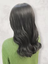 ヘアーズファイン(hair's fine) 透明感♪髪質改善カラー小顔艶感ロングアッシュオリーブ