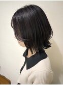 くびれボブ レイヤーカット ミディアム